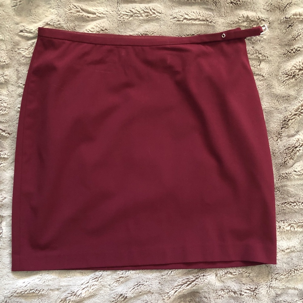 The Limited Maroon Mini Skirt, Sz 10